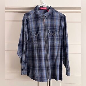 Zip Up Flannel Shirt